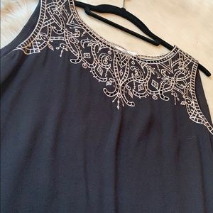 ELLA MOSS: black embroidered sundress size S